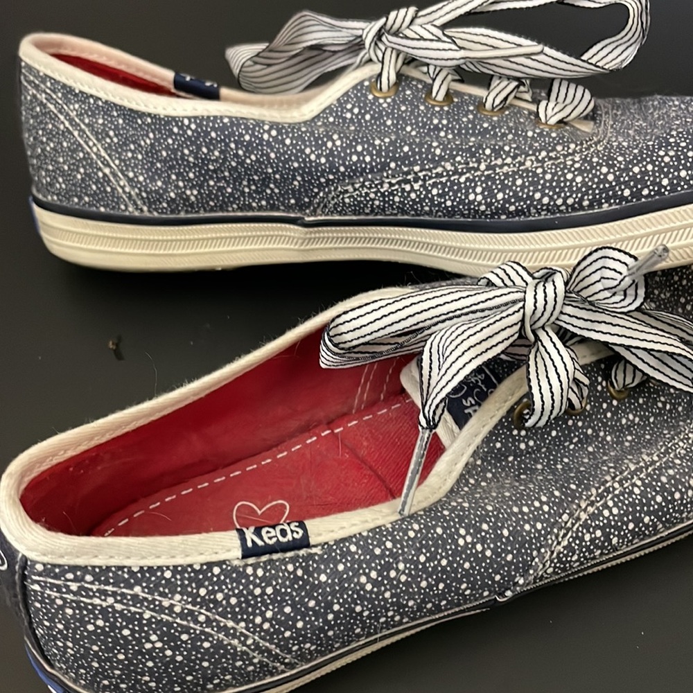 Womens Taylor Swift Keds. Blue/white. Size 7. - Picture 10 of 10